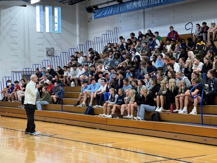 Retired Syracuse Basketball Head Coach Jim Boeheim came to campus to speak with OCC Student-Athletes.