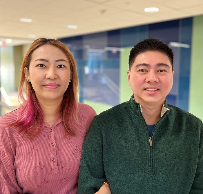 Susan Lay '22 and Ater Lay '24