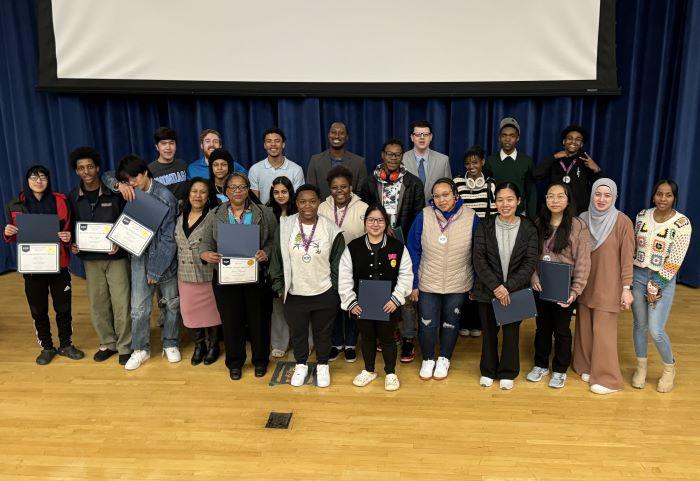 Students in the Educational Opportunity Program were honored during a ceremony in Storer Auditorium.