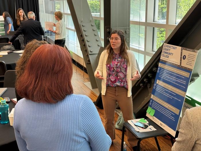 The Onondaga Community College-led HealthCARES Consortium, a collaboration between 11 community colleges, held its first in person meeting May 30 on the OCC campus.