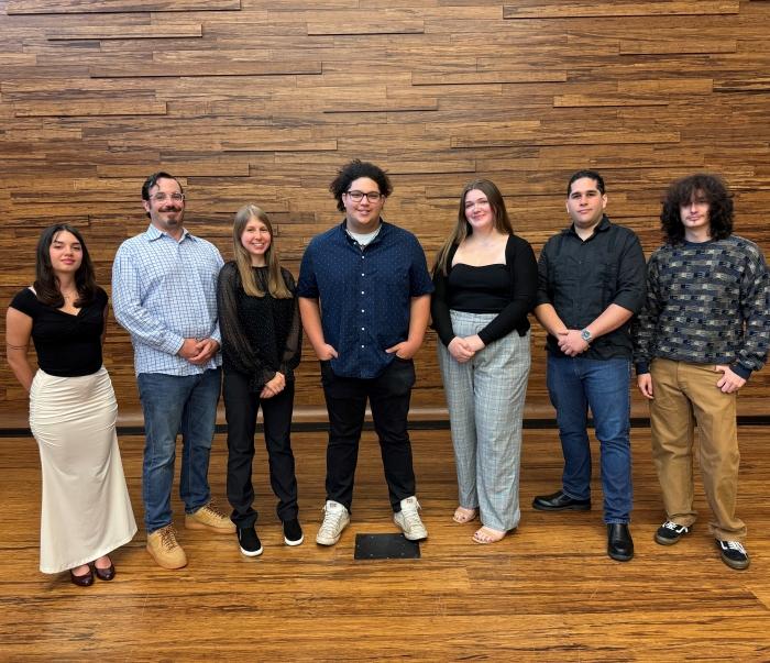 Student Government Officers (left to right) are: Bianca Tiexeira, Evan Riccardo, Alicia Oberlender, Nando Guzman, Grave Meeker, Yesvier Aviles Mendez, and Ralph Smith.