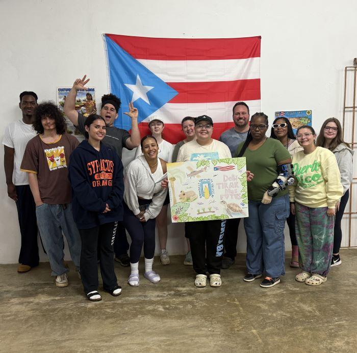 Onondaga Community College's Meg O'Connell Scholars spent spring break week in Puerto Rico doing community service.
