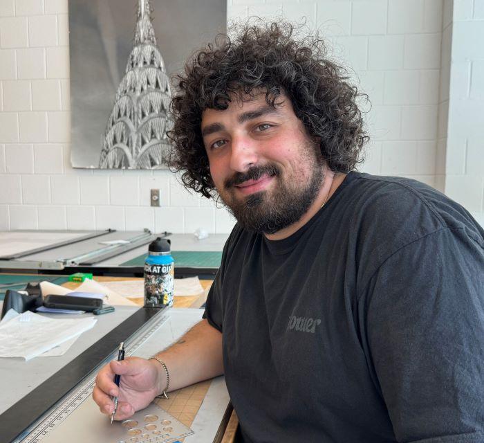 John More is in Onondaga Community College's Architectural Design Studies degree program. The tuition-free SUNY Reconnect program fueled his desire to return to college.