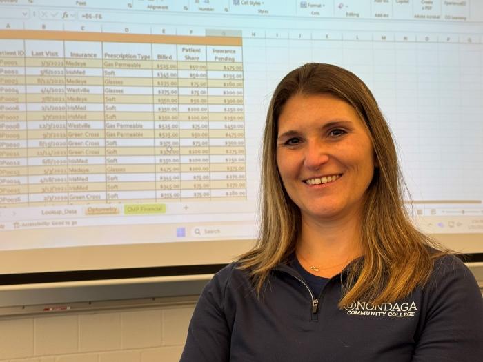 Professor Erin Newton's "Beginning Spreadsheets" class provides students the opportunity to earn their Microsoft Office Specialist certification, an internationally recognized credential.