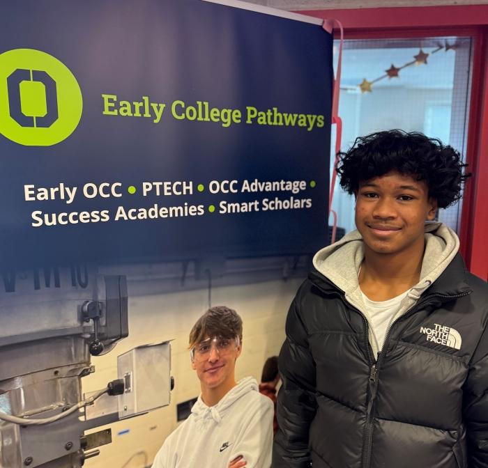 Ibrahim Abdul-Qadir is a senior at the Syracuse Academy of Science, an honor roll student in OCC's Business and Entrepreneurship program, and a champion kickboxer who travels the world.