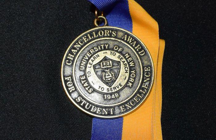 SUNY Chancellor's Award for Student Excellence medal