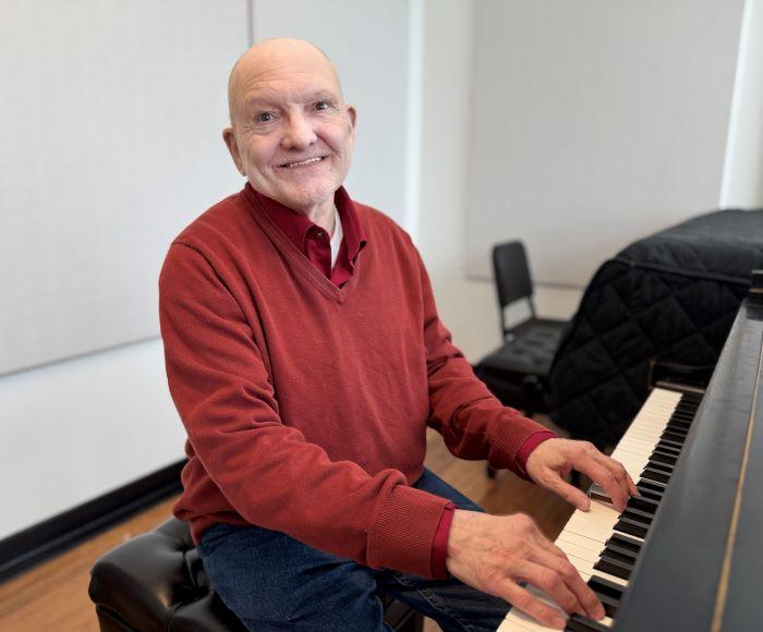 La Vern Arrance-Doud is a 68-year-old student in Onondaga Community College's Music program.