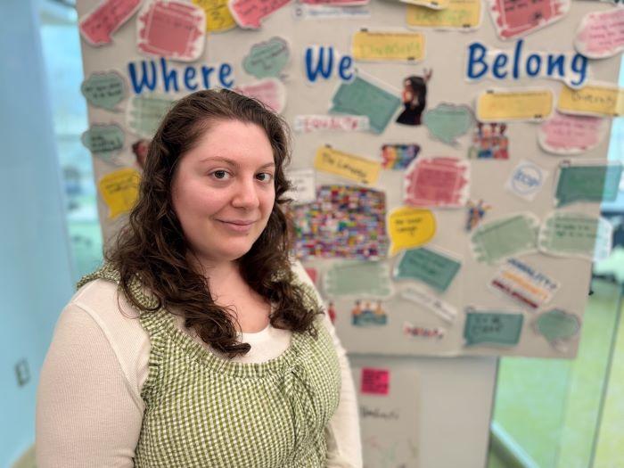Caterina Morgan is a Mathematics &amp; Science major who has been selected to participate in the prestigious SUNY Pre-Medical Opportunity Program. She's pictured in OCC's Opportunity Programs Office in Coulter Hall.