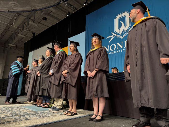 Faculty and Staff received their SUNY Chancellor's Awards during commencement.