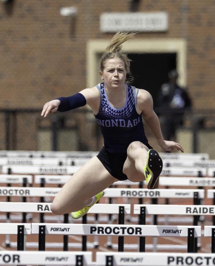 Hannah Wagner was one of four Lazers student-athletes to earn a national championship. She finished first in the 400 meter Hurdles competition.
