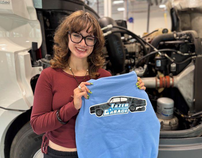 Becca Seargent is a Social Media &amp; Digital Communications major, past president of the Lazer Garage auto club who helped design its logo, and an officer in the Phi Theta Kappa Honor Society. She's a graduate of East Syracuse Minoa High School.