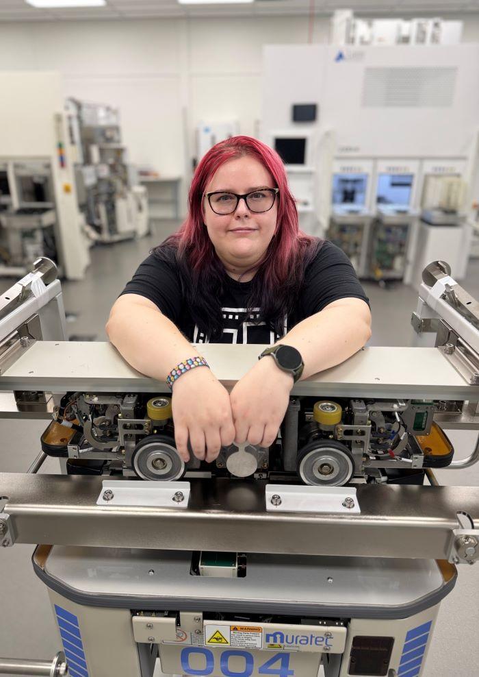 Maria Maloof is a 34-year-old student in the Electromechanical Technology degree program.
