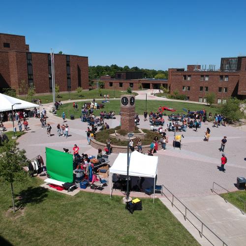 West Quad during the Fall 2019 Celebration of Party on the Quad 