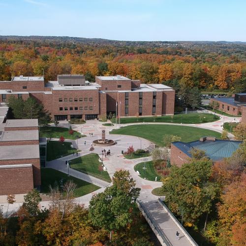 West Campus with Full Fall Foliage 