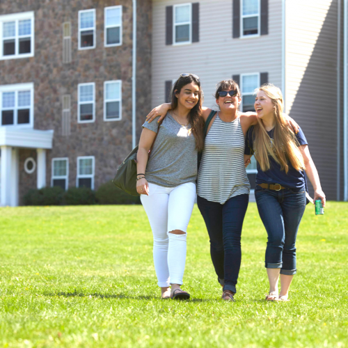 Group of students walking 