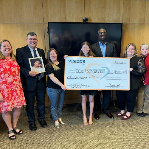 Visions Federal Credit Union Check Presentation