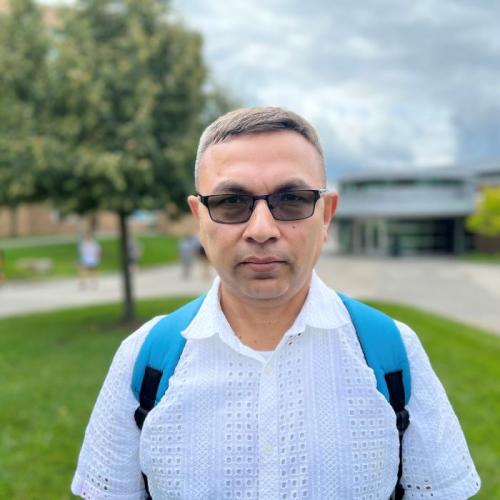Yudis Subedi is attending Onondaga Community College tuition-free as part of Amazon's Career Choice program. He's in OCC's Supply Chain Management degree program.