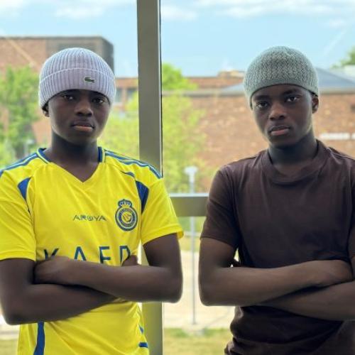 Twin brothers Hasani (left) and Huseni (right) Musa are adjusting to life on a college campus thanks to the Educational Opportunity Program's Summer Institute.