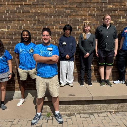 Fall 2025 Student Government Officers (left to right): Taitannia Knight, Jalen Minzy, Yesvier Aviles Mendez, Lewis Nguyen, Alicia Oberlender, Kevin Shane, Adam Williams.