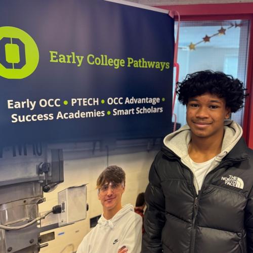 Ibrahim Abdul-Qadir is a senior at the Syracuse Academy of Science, an honor roll student in OCC's Business and Entrepreneurship program, and a champion kickboxer who travels the world.