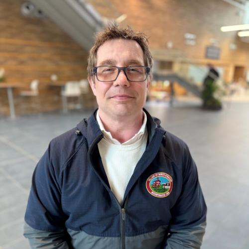 Larry Nestell is a 52-year-old student completing his first semester in Onondaga Community College's Construction Management degree program. He's attending tuition-free thanks to the SUNY Reconnect program.