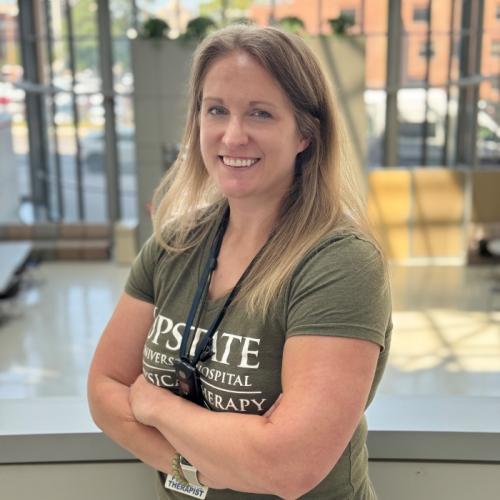 Jen Strizak '10 earned two degrees at Onondaga Community College while playing on the most successful Women's Basketball team in school history. Today she's a Doctor of Physical Therapy at SUNY Upstate Medical University's Institute for Human Performance.
