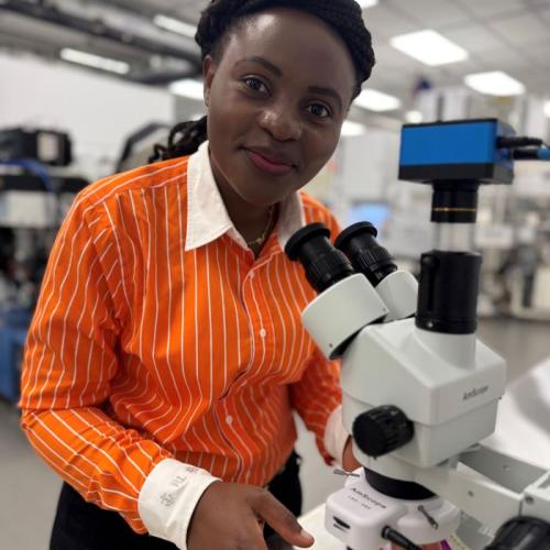 Irielle Mwija is a 32-year-old mother of 3 who will complete her Electromechanical Technology degree in December.