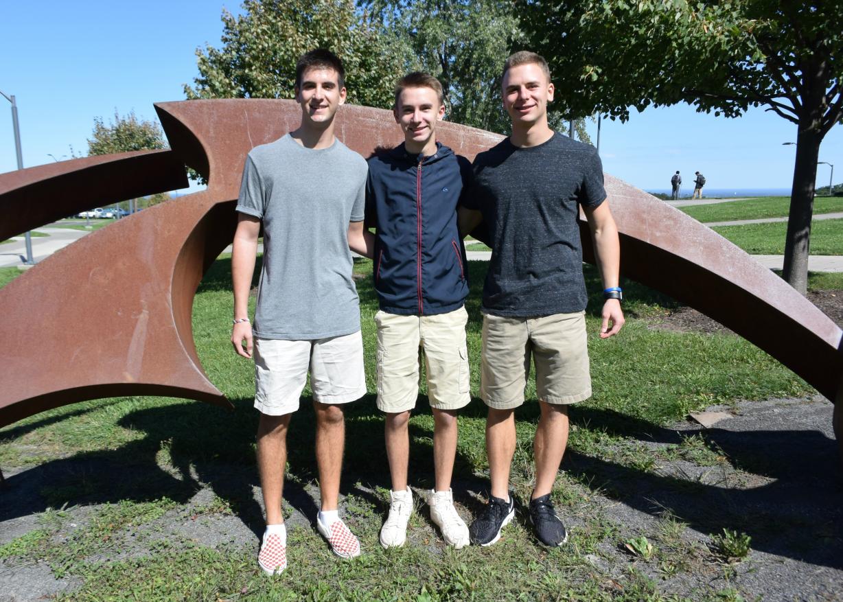 The Casey Triplets are freshmen at OCC. Photo of the Casey Triplets