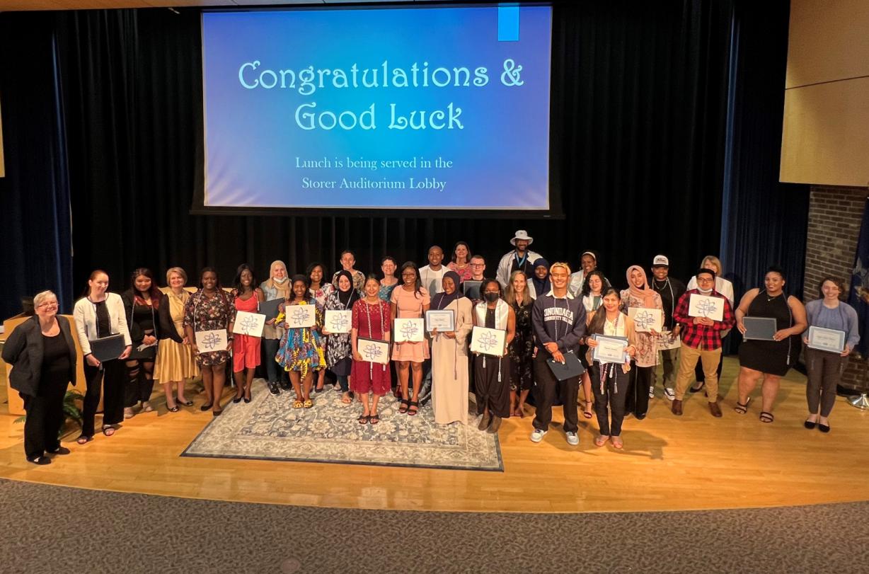 Graduating students in OCC's Opportunity Programs were recognized during a ceremony in Storer Auditorium. Graduating students in OCC's Opportunity Programs were recognized during a ceremony in Storer Auditorium.