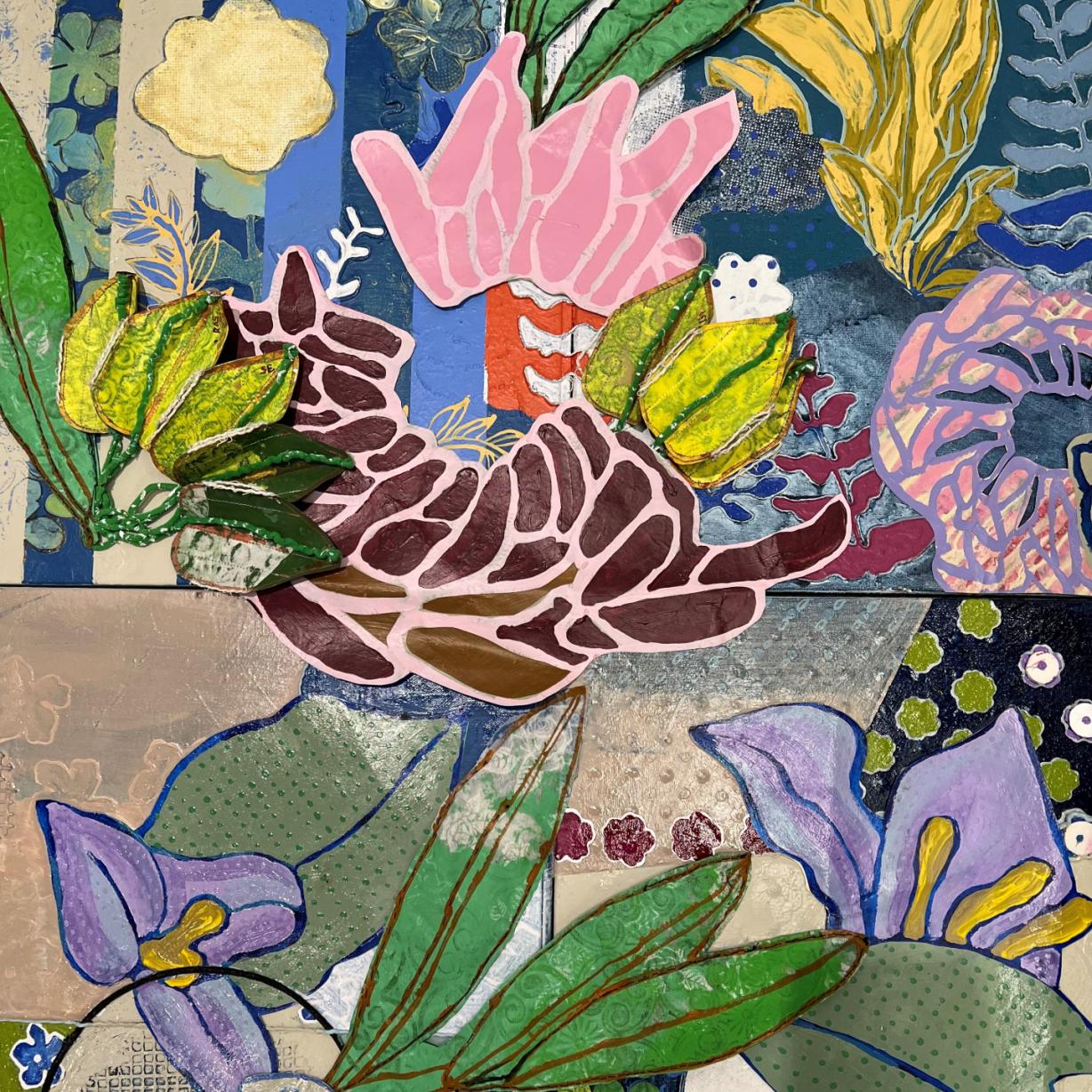 The colorful work of Rashidah Salam makes up the latest exhibit in Onondaga Community College's Gallery. The colorful work of Rashidah Salam makes up the latest exhibit in Onondaga Community College's Gallery.