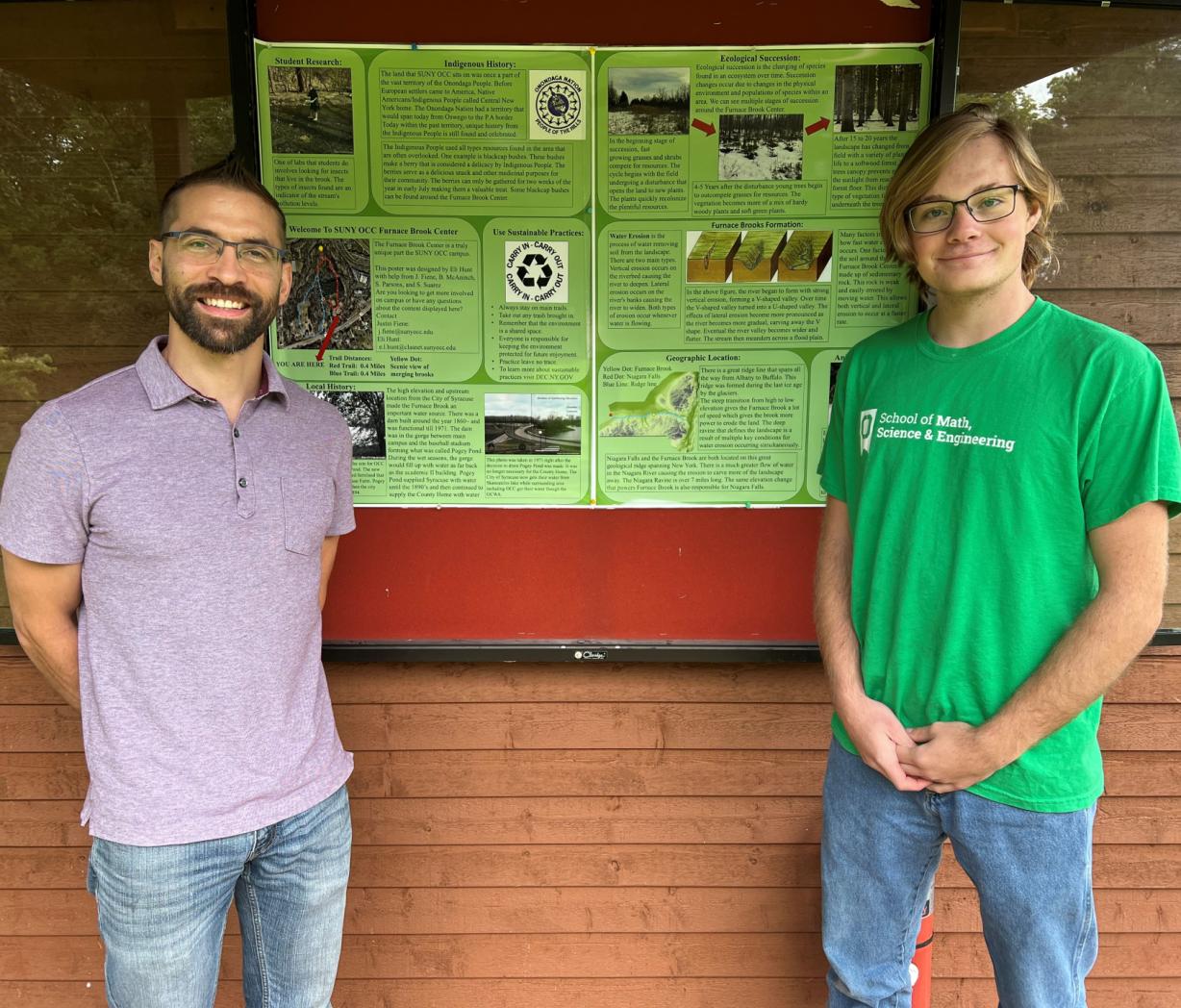 Professor Justin Fiene and Eli Hunt Professor Justin Fiene and Eli Hunt