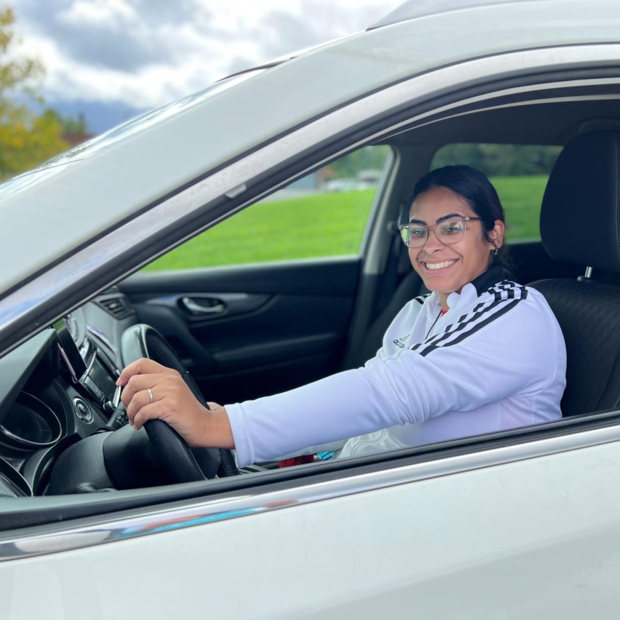 Frances Perez-Nunn commutes to the OCC campus from the Albany area three days a week. Her drive takes two-and-a-half hours each way. Frances Perez-Nunn commutes to the OCC campus from the Albany area three days a week. Her drive takes two-and-a-half hours each way.