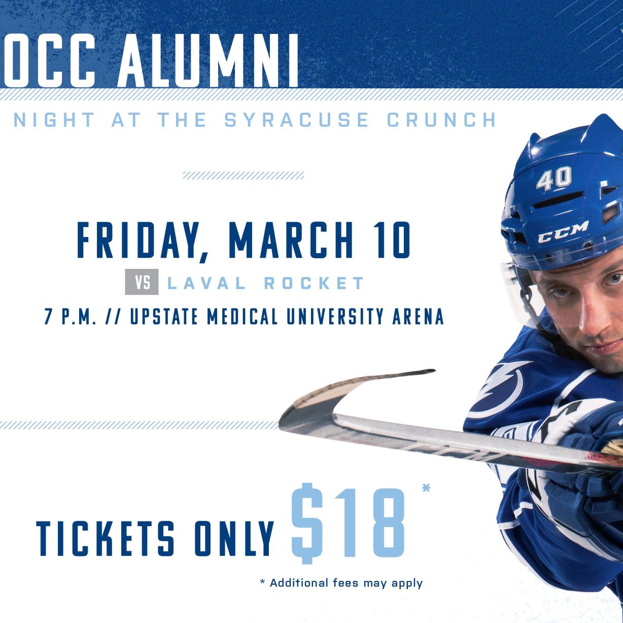 OCC Alumni Night at the Crunch Game OCC Alumni Night at the Crunch Game