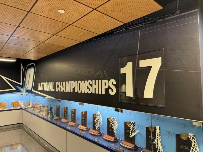 The number of national championships OCC Lazers teams have won was just updated to 17 following the Women's Lacrosse team's perfect season. The number of national championships OCC Lazers teams have won was just updated to 17 following the Women's Lacrosse team's perfect season.