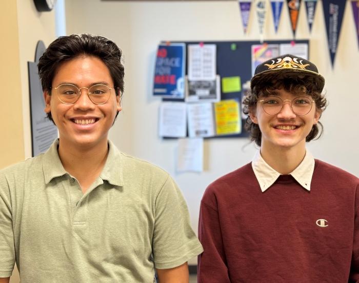 Onondaga Community College students Brady Overtoom (left) and Otis Sterritt (right) are participating in the first-ever Empire State Service Corps program which started during the fall 2024 semester through the SUNY system. Onondaga Community College students Brady Overtoom (left) and Otis Sterritt (right) are participating in the first-ever Empire State Service Corps program which started during the fall 2024 semester through the SUNY system.