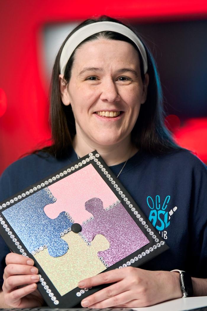 Heather Patrick completed her American Sign Language degree in December. Heather Patrick completed her American Sign Language degree in December.