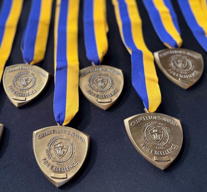 SUNY Chancellor's Award medals