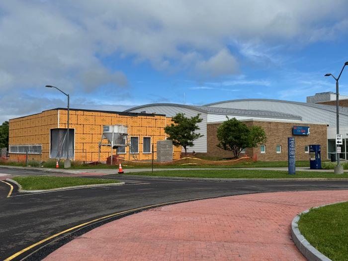 The future home of the new Diesel/Heavy Equipment Repair program is being added on to the Whitney Applied Technology Center next to the roundabout on the OCC campus.