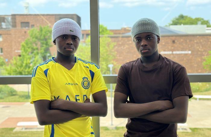 Twin brothers Hasani (left) and Huseni (right) Musa are adjusting to life on a college campus thanks to the Educational Opportunity Program's Summer Institute. Twin brothers Hasani (left) and Huseni (right) Musa are adjusting to life on a college campus thanks to the Educational Opportunity Program's Summer Institute.