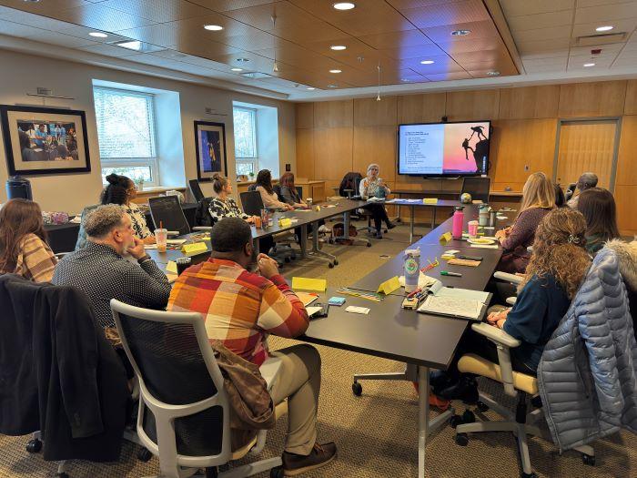 Leaders in Onondaga County's Children &amp; Family Services took part in a Leadership Training Workshop Series at Onondaga Community College.