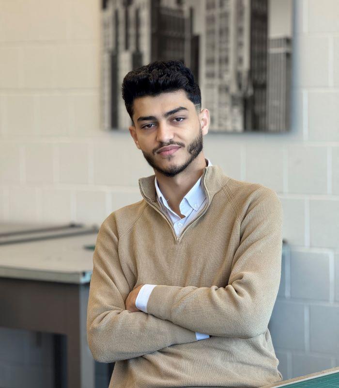 Moha Al Rifaai is a native of Syria and a graduate of PSLA at Fowler who will complete his Architectural Design Studies degree in May.