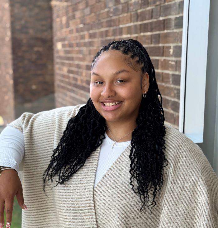 Quri Conrow Blakes is a 20-year-old student from the Bronx who is completing her Human Services degree this semester.