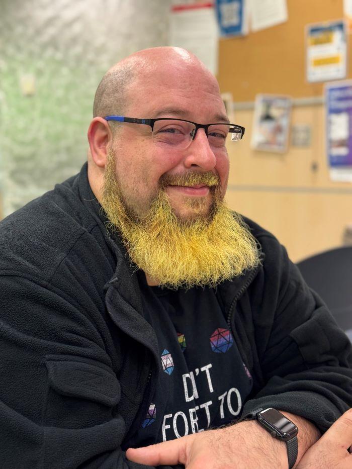 Nick Colon is a 40-year-old Cybersecurity major who is attending Onondaga Community College tuition-free thanks to the SUNY Reconnect program.