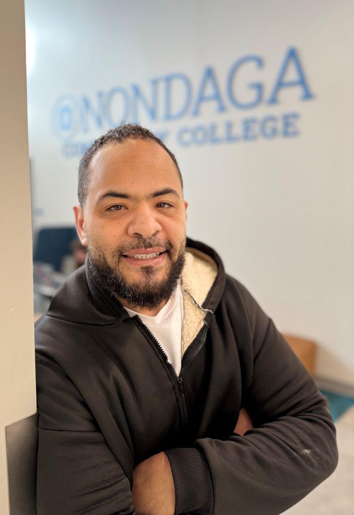 Tommy Baker will complete his Childhood Education degree this May. He's attending Onondaga Community College tuition-free thanks to the SUNY Reconnect program.
