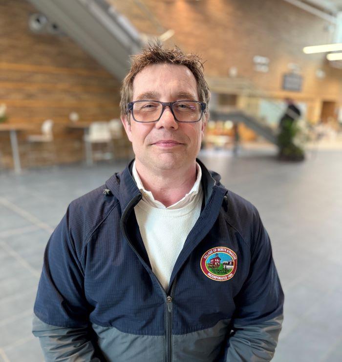 Larry Nestell is a 52-year-old student completing his first semester in Onondaga Community College's Construction Management degree program. He's attending tuition-free thanks to the SUNY Reconnect program.
