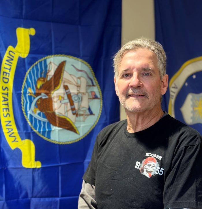 Chuck Money is a 71-year-old student in the American Sign Language program. He's a United States Navy Veteran who has earned membership in the Phi Theta Kappa Honor Society.