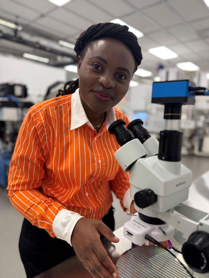 Irielle Mwija is a 32-year-old mother of 3 who will complete her Electromechanical Technology degree in December.