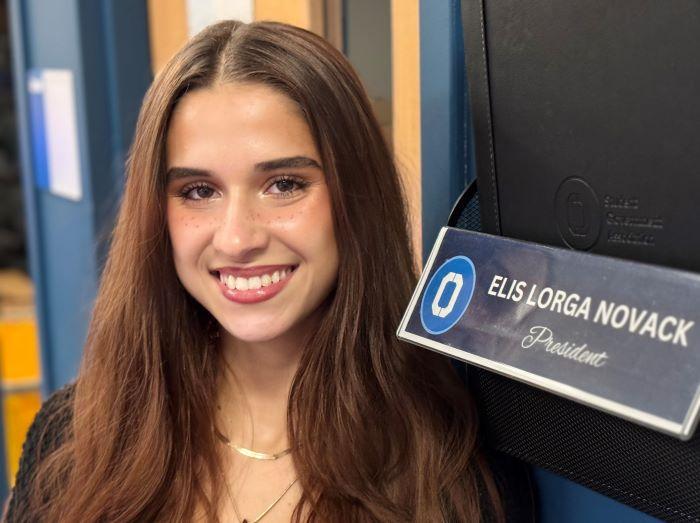 Maria Elis Lorga Novack is President of Onondaga Community College's Student Government. She's a 2025 graduate of Fayetteville-Manlius High School who is working on completing her Nursing prerequisites.