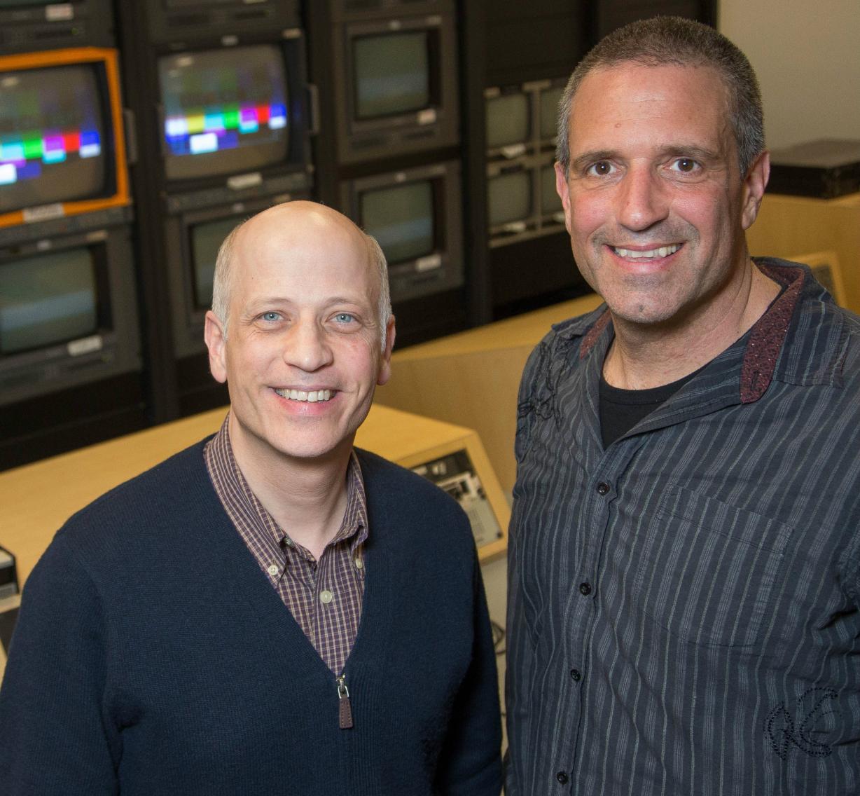 Italiano (right) with EMC Department Co-chair Tony Vadala, '83.