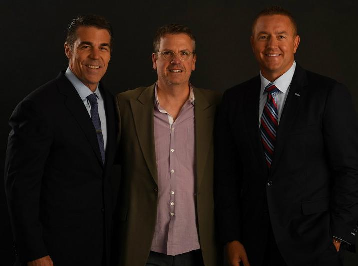 Bill Bonnell with Chris Fowler and Kirk Herbstreit